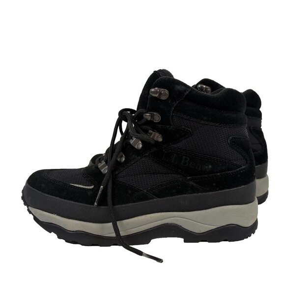 LL Bean Hiking Boots Mens Size 8.5 Black Suede Insulated Primaloft Winter main image 5